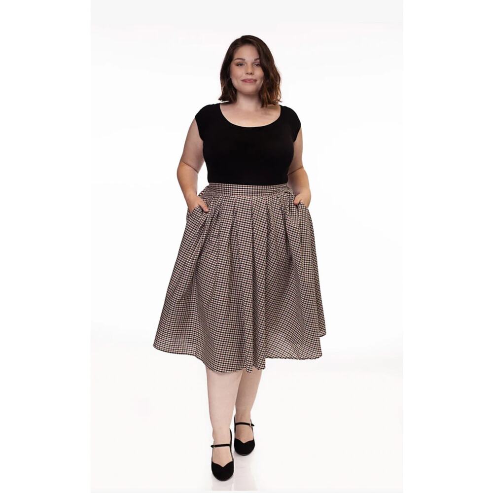 Retrolicious Retro Boat Neck Top in Black - Picture 5 of 10